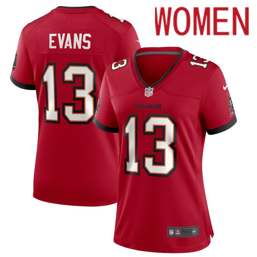 Women Tampa Bay Buccaneers 13 Mike Evans Nike Red Game NFL Jersey